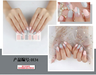 0134 colorful flowers nail stickers for nail decoration
