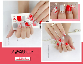 0152 custom diy full nail sticker nail wraps creative gel 3d nail polish sticker