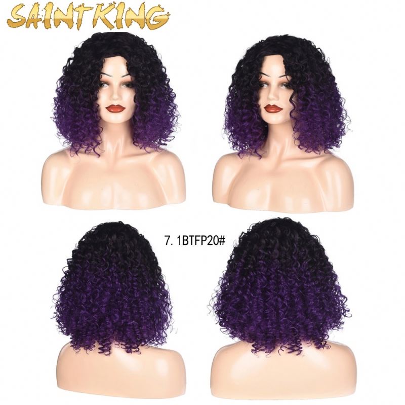 MLSH01 Synthetic Afro Kinky Curly Lace Front Long Wigs Vendor High Temperature Silk Wigs