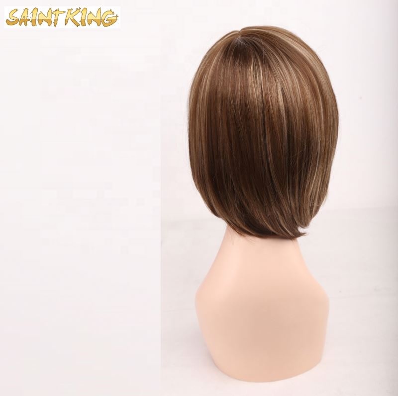 SLSH01 Human Hair Wigs with Bangs Pre Plucked Brazilian Remy Straight Hair for Women