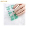 NS520 Custom Glitter Adhesive Art Decals Strips Set Nail File Gradient Wraps Nail Stickers Tips Manicure Stickers