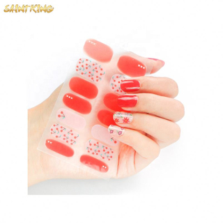 NS191 factory supply high quality long lasting nail stickers oem real nail polish sticker professional